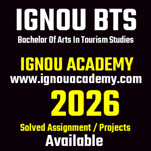 IGNOU BTS SOLVED ASSIGNMENT 2026